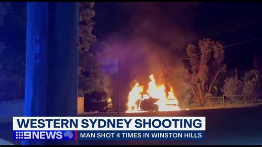 The hunt is on for a gunman who opened fire on a 28-year-old man in Sydney's north-west late last night. #9News READ MORE: https://nine.social/PO3 | 9 News Sydney