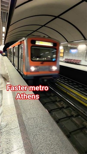Orange Metro 🚇 in Athens Greece 🇬🇷 #athens #shorts #ytshorts #travel #travelvlog