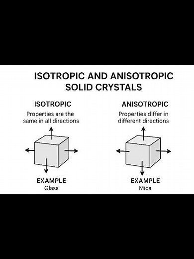 👉 "Isotropic vs Anisotropic Crystals | Easy Explanation with Example 🔥 | Class 12 Chemistry"