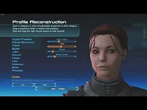 Mass Effect Legendary Edition character creation Scarlett Johansson