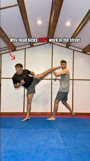 Why head kicks DON’T work in the street…
