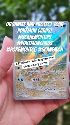 Organize and protect your Pokémon cards! #scanemontips #pokemoncards #pokemontcg #scanemon