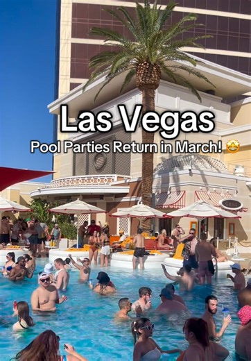 Vegas Pool Parties Return in March! Tap Video’s Location Pin 📍 → Get Deals → Hotels & Experiences Location: Encore Beach Club @ Wynn and Encore FOLLOW ✈️ @globetraveler for more Vegas tips and hidden gems! #tiktokgorisingstarsl1 #TikTokGORisingStarsL1 #tiktokgofamilyfun#TikTokGOSpringFun #tiktokgotraveldeals Globe Traveler, Las Vegas Things to Do, Sphere Las Vegas, Las Vegas hotels, Las Vegas shows, Las Vegas restaurants, Las Vegas events. High Roller Las Vegas, Las Vegas Strip attractions, bes