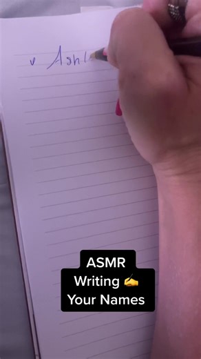 Satisfying ASMR Writing Your Name | Relaxing Cursive Handwriting
