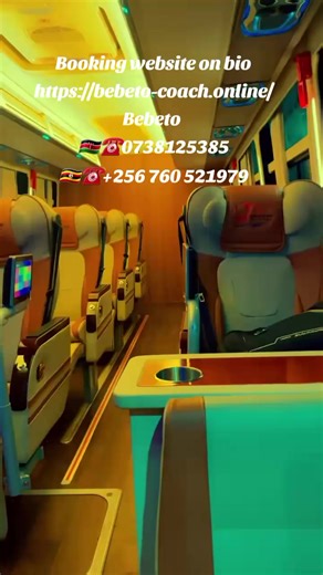 Travel in Luxury & Comfort with VIP First Class and Business class Babeto Bus! � � Now Operating: Juba - kigali – Kampala – Nairobi #KAMPALA_TO_NAIROBI Business Class VIP - 140,000 Ugandan shillings Economic Class VIP- 120,000 Ugandan shilling #NAIROBI_TO_KAMPALA Business Class Vip - 5000 Kenyan shilling Economic ClassVIP - 4000 Kenyan shilling #NAIROBI_TO_JUBA_DIRECTLY Busuness Class 10,000 Kenya shilling. #NAIROBI_TO_KAKUMA Business Class VIP-4,000 Kenya shilling #NAIROBI_TO_KIGALI Fast class 