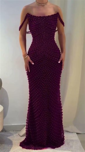 To order this fuchsia dress DM A radiant fuchsia evening gown designed with a sculpted sweetheart