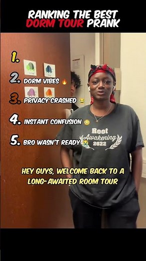Ranking the Best Dorm Tour Prank 🏠😂 #dormprank #prank #funnyvideo #collegelife