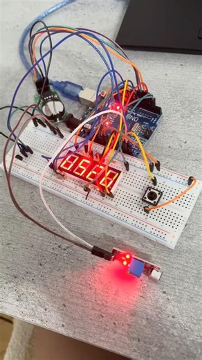 A small electronics project:one display, one button, three modes #arduinoproject #arduino #diytech