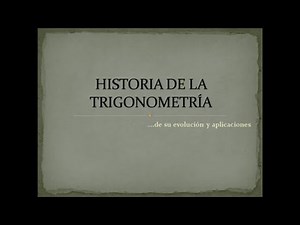 Historia de la Trigonometría - Presentación