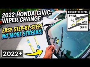 How To Change Windshield Wipers on a 2022-2025 Honda Civic (EASY Step-By-Step)