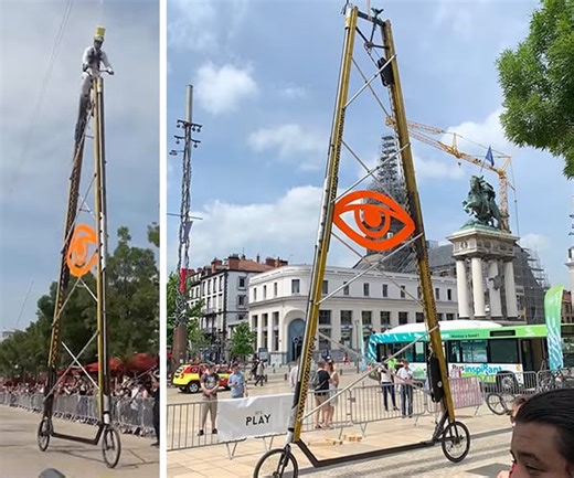World's Tallest Rideable Bicycle