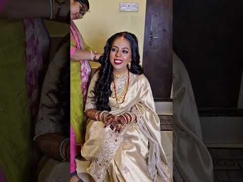 Non-Bengali Bridal Makeup for Reception Bride | Groom Makeup Vlog