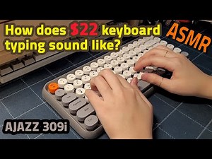 Best Budget bluetooth keyboard: AJAZZ 308i | Keyboard Typing Sound ASMR | 알리 가성비 키보드