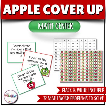 Apple Hundred Chart Puzzles | Number Sense & Problem Solving Math Activities