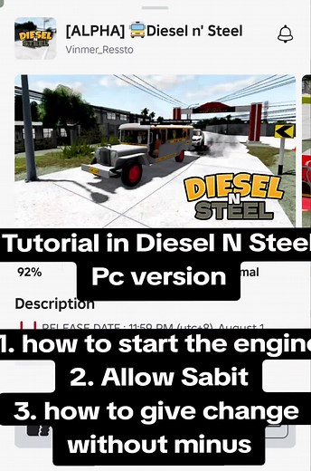 Diesel N Steel Tutorial: Engine Start & Fare Guide