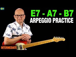 How to practice arpeggios for blues - in one position of the neck