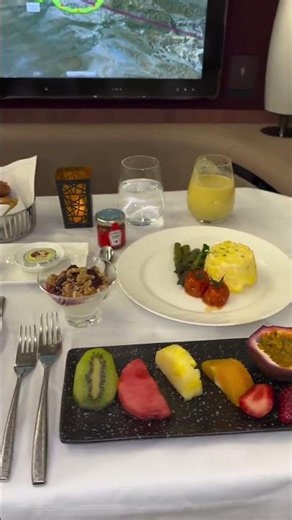 Qatar Airways First class hospitality #airlines #travelvlog #qatar #qatarairways