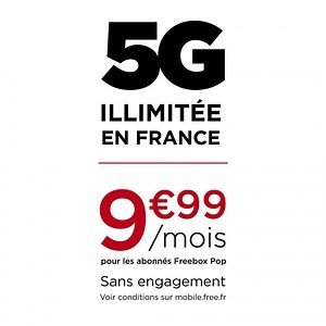 Profitez du plus grand réseau 5G de France à partir de 9,99€/mois ! | Free