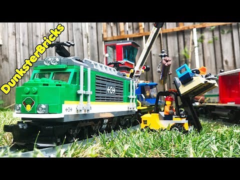 LEGO City Cargo Train Review, Set 60198! Released 2018