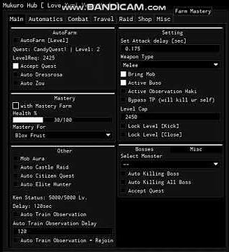 Blox fruit Script (Mukuro Hub Update 2)