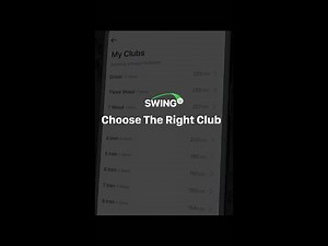SwingU Plus Club Recommendations: Choose the right club every time