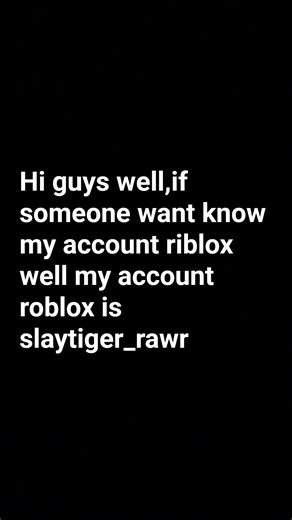 my account roblox.