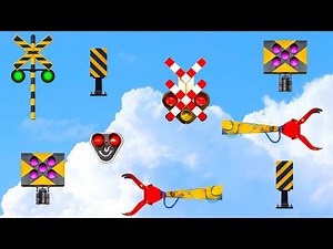 【踏切アニメ】ふみきりロボットの作り方♪＼鉄道戦士カンダム／Robot! Imaginary railroad crossings and trains!