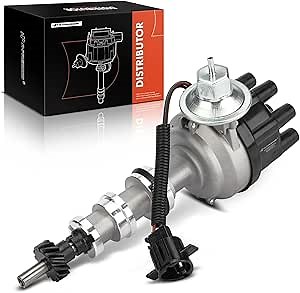 A-Premium Ignition Distributor with Cap and Rotor Compatible with Ford F-100 1974-1976, F-150 1975-1976, F-250 1974-1976, F-350 1974-1976, F-500 1975-1976, M-450 1974-1974, 5.9L 6.4L