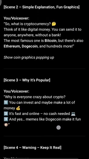 AI Wrote My YouTube Script in 5 Seconds ✍️ | Cryptocurrency Explained Fast! 🚀