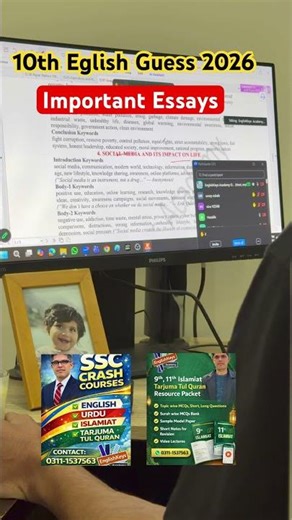 10th English Important Essays|English Guess 2026