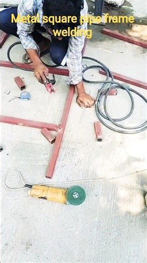 metal square pipe frame// structure welding💥