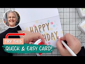 Simple and Effective One Layer Birthday Card! [2025/180]