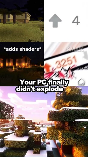 Vanilla vs. Shaders: The Upvote War 💀 #shorts #foryou #mincraft #rtxon #minecraftshaders