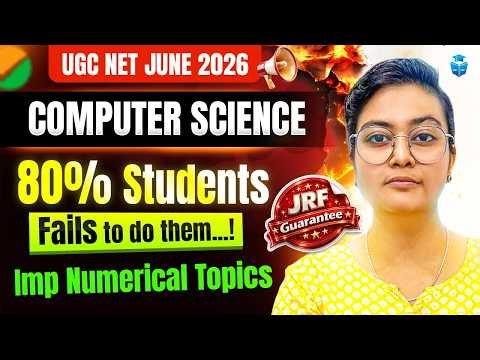 UGC NET Computer Science ✅ Most Important Numerical Topics | CS by Aditi Mam