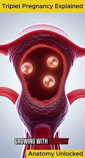 How Triplet Pregnancy Happens | Rare Multiple Births Explained in 3D Animation
