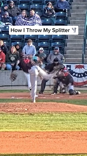 How To Throw A Splitter - From A Professional Baseball Player #pitching #baseball