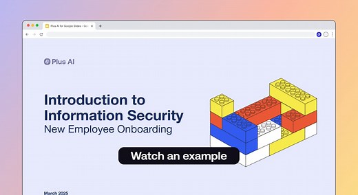 Plus AI presentation narrator demo