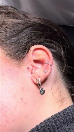 Tragus piercing process | Done in Montreal at Paradise Montreal