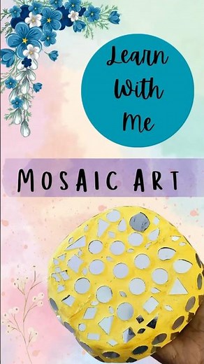 Learn Mosaic Art in Seconds! Easy Craft Idea for Beginners #mosaicart #artinstruction #arttutorial