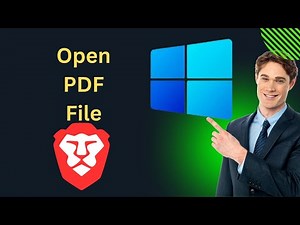 How to Open a PDF File using Brave Browser on Windows 10 | GearUpWindows Tutorial