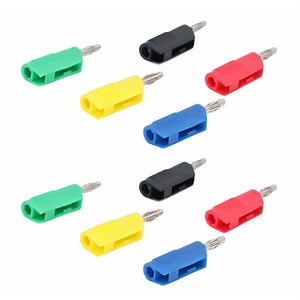 Banana Plugs, Corrosion Resistant Brass Speaker Connectors 30VAC-60VDC No Soldering 10PCS Nickel Plated Less Interference for Electrical Testing - Walmart.ca