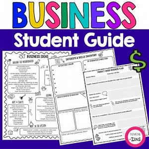 Student Business Planning Guide - Student Stores - Market Day Activity