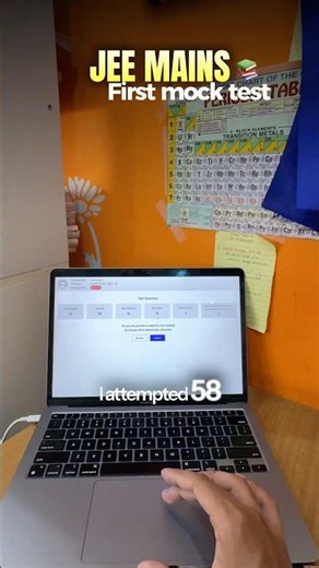 My First JEE 2027 Mocktest 😭🙏 #jee #jeeadvanced #minivlog #studyvlog #iit #viralshorts