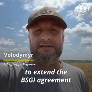 Russia must extend the #BlackSeaGrainInitiative! Hear from Ukrainian Farmer Volodymyr why it is so important to extend the #BSGI agreement | The U.S. Mission to the European Union - USEU Brussels | Facebook