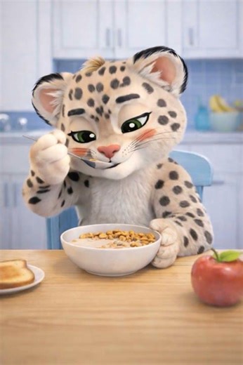 Cute Snow Leopard Morning 🐾 | Kids Animation