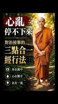 完整版)告別深度掉舉,將經行與佛隨念出入息結合而為一的深度覺知訓練/諦法長老#經行 #掉舉對治 #佛隨念 #出入息觀 #動中禪 #覺知訓練 #上座部禪修 #森林比丘 #正念練習 #心安住