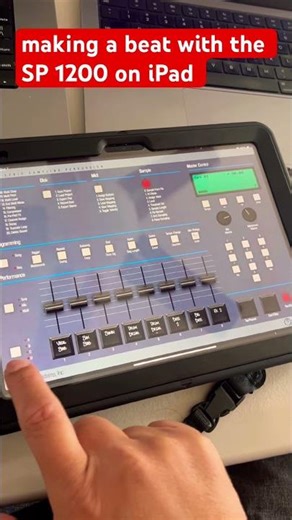 making a beat with the SP 1200 on iPad espi