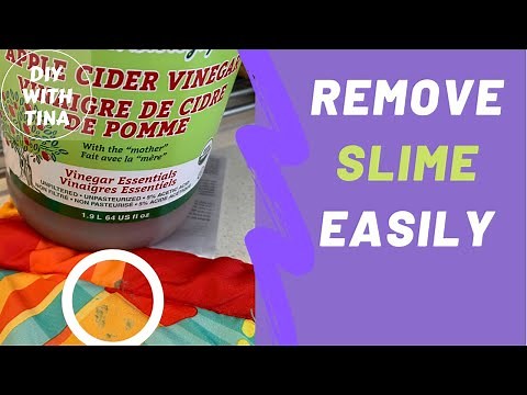 HOW TO REMOVE (DRY) SLIME FROM CLOTHES WITH VINEGAR IN 5 MINUTES | QUICK AND EASY