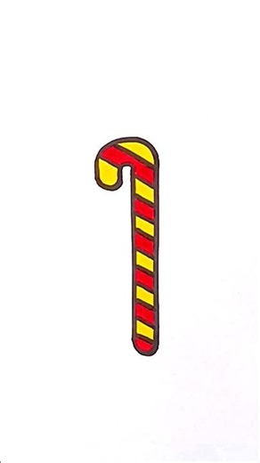 How To Draw A Candy Cane