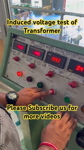 Induced voltage test of a Transformer #engineering #motivation #test #lab #transformers